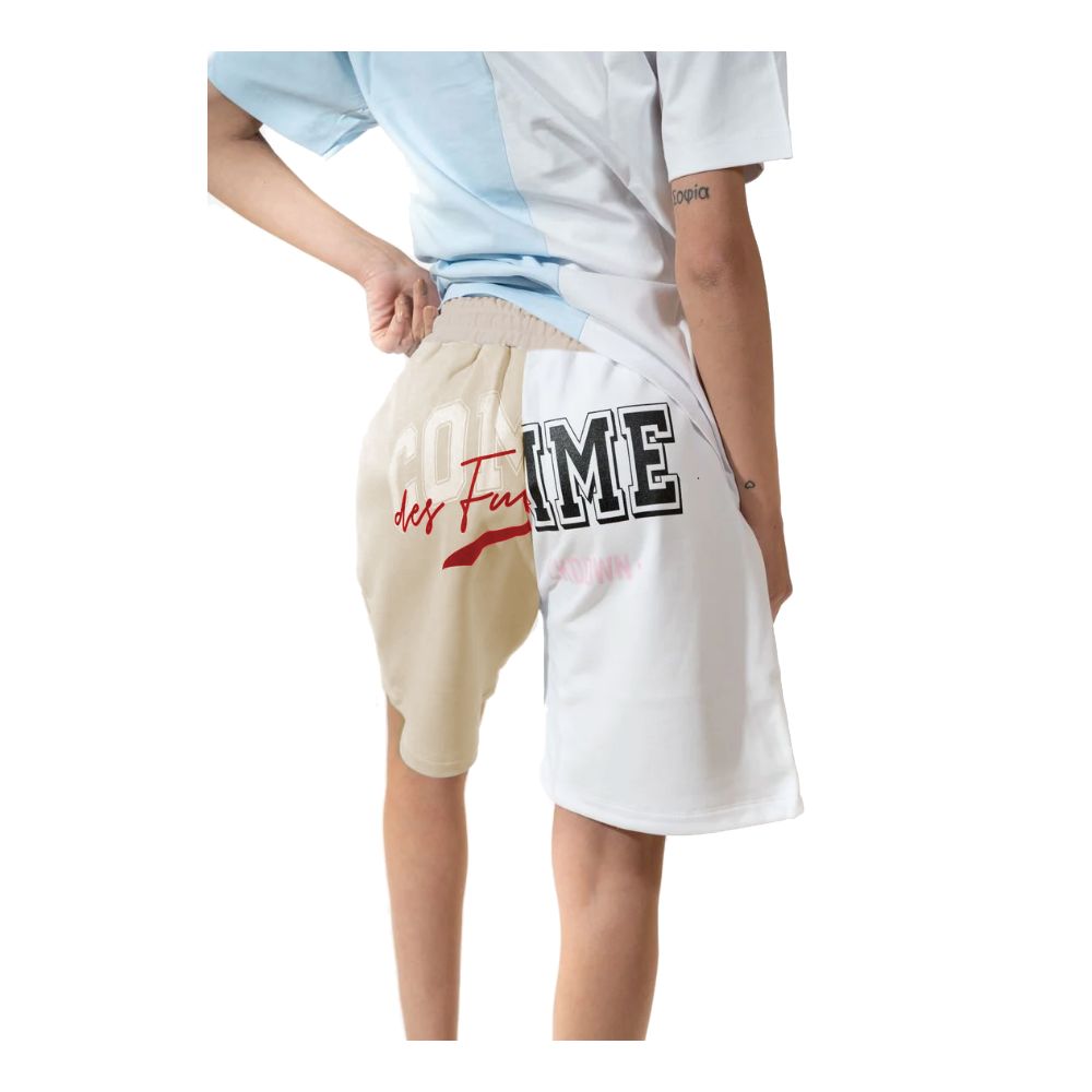 Chic Two-Tone Logo Shorts - ventzia