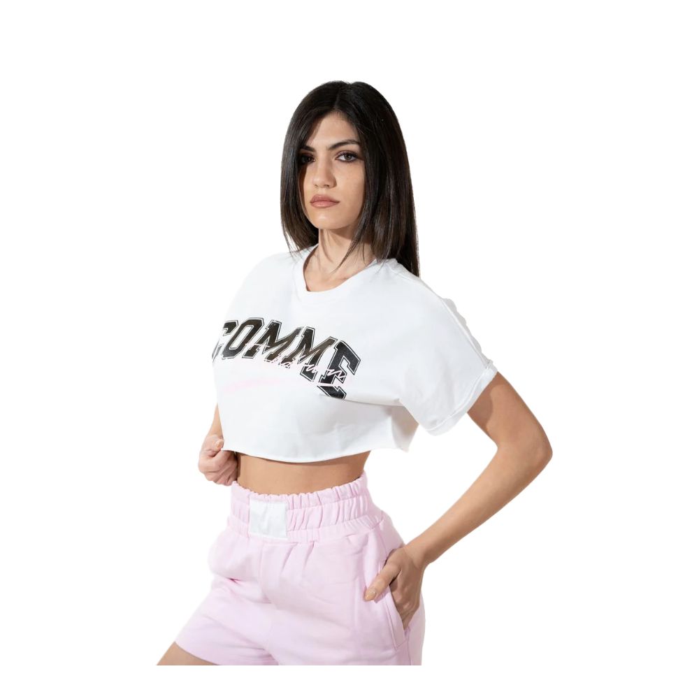 Chic Stretch Cotton Logo Shorts - ventzia