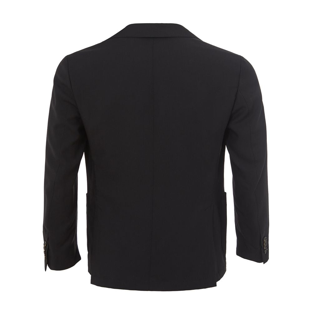 Elegant Cashmere Black Jacket - ventzia