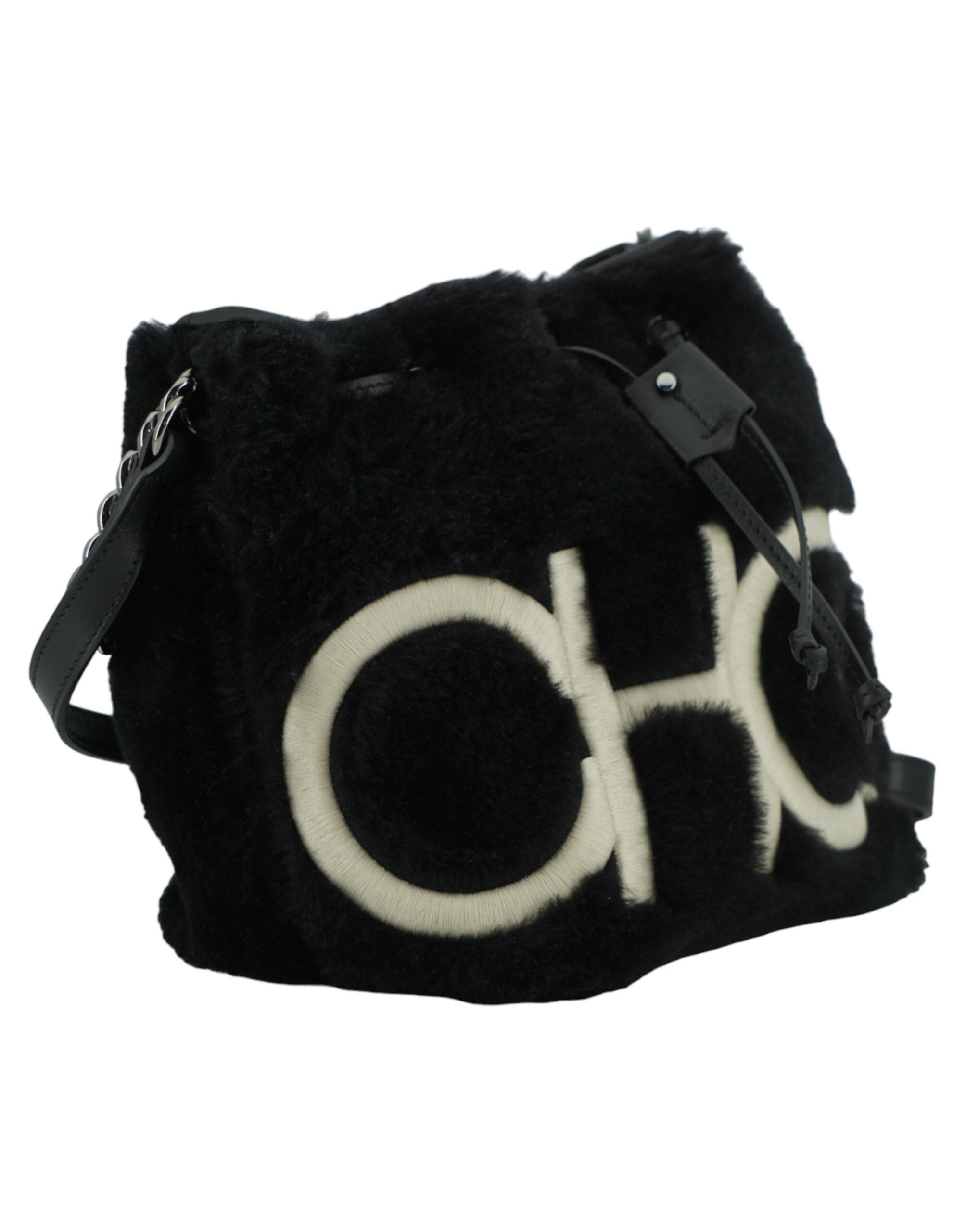 Black Leather Top Handle and Shoulder Bag - ventzia