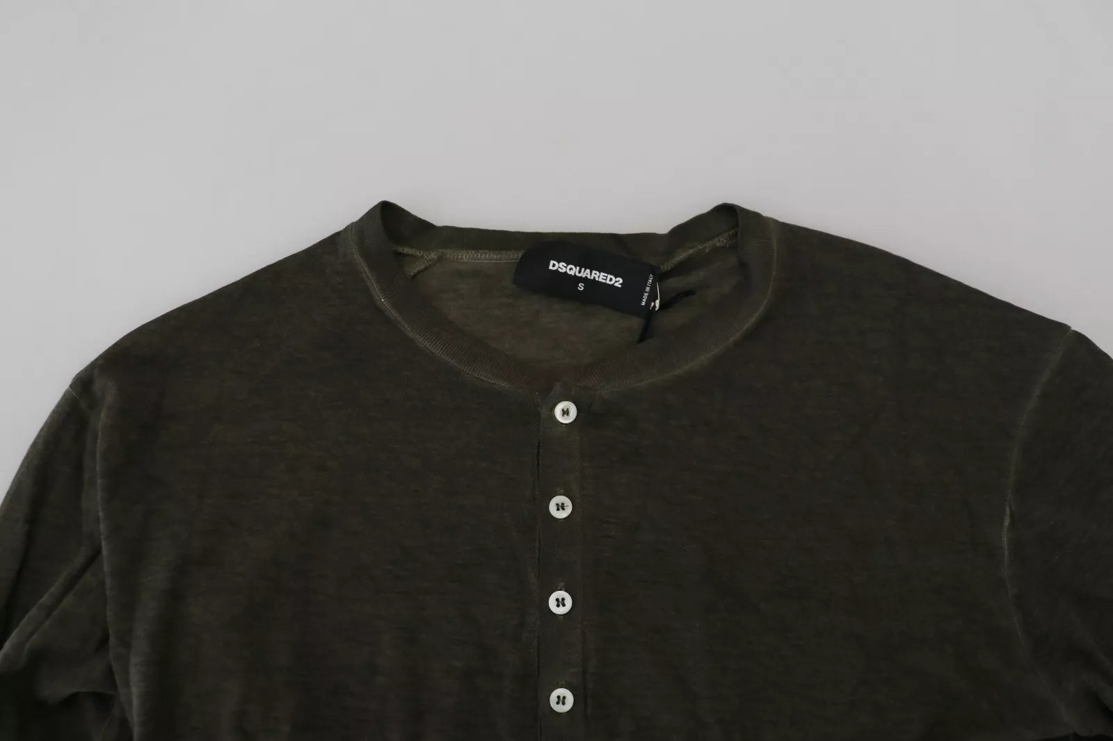 Gray Cotton Linen Long Sleeves Pullover Sweater - ventzia