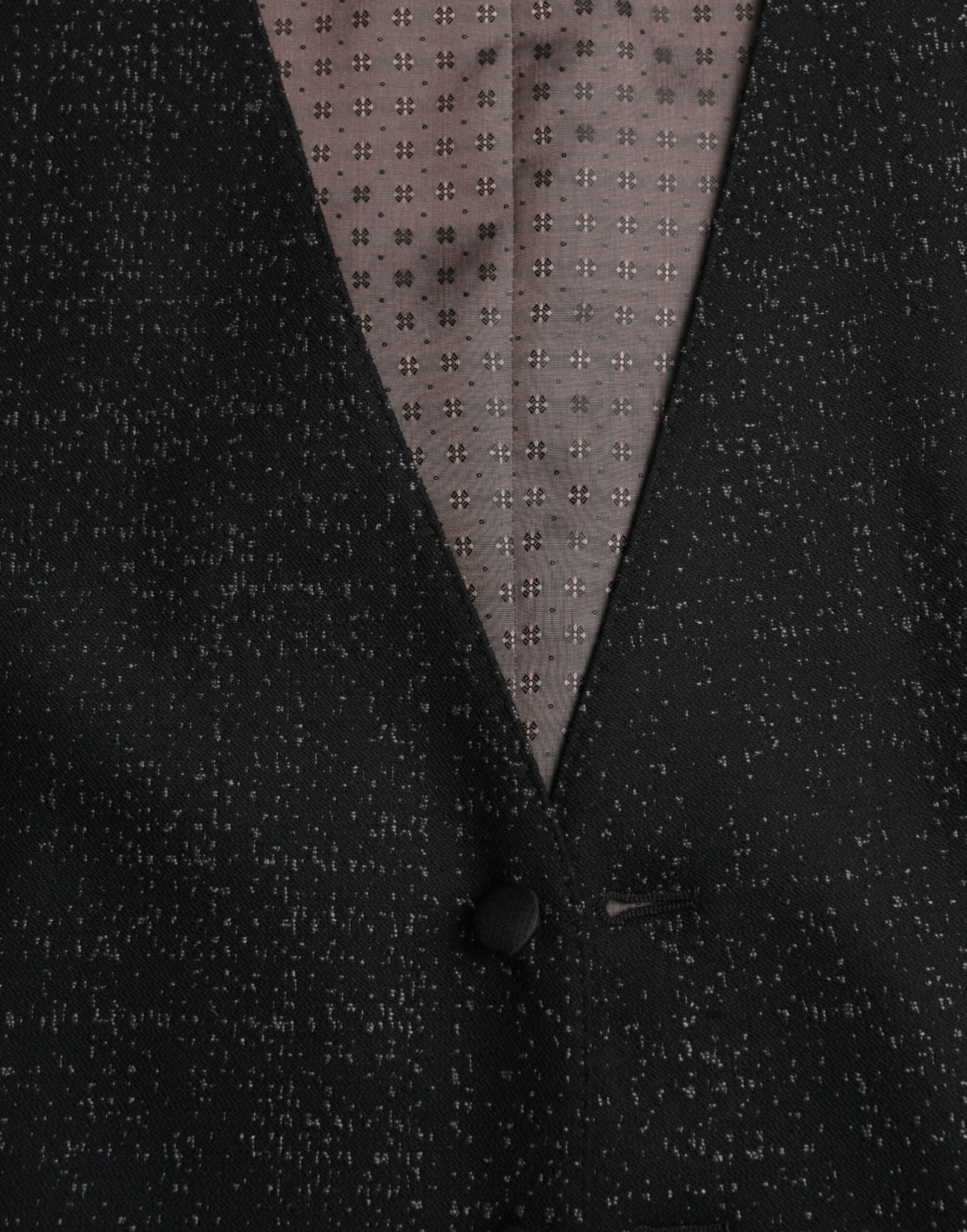 Black Brown Silk Waistcoat Dress Formal Vest - ventzia