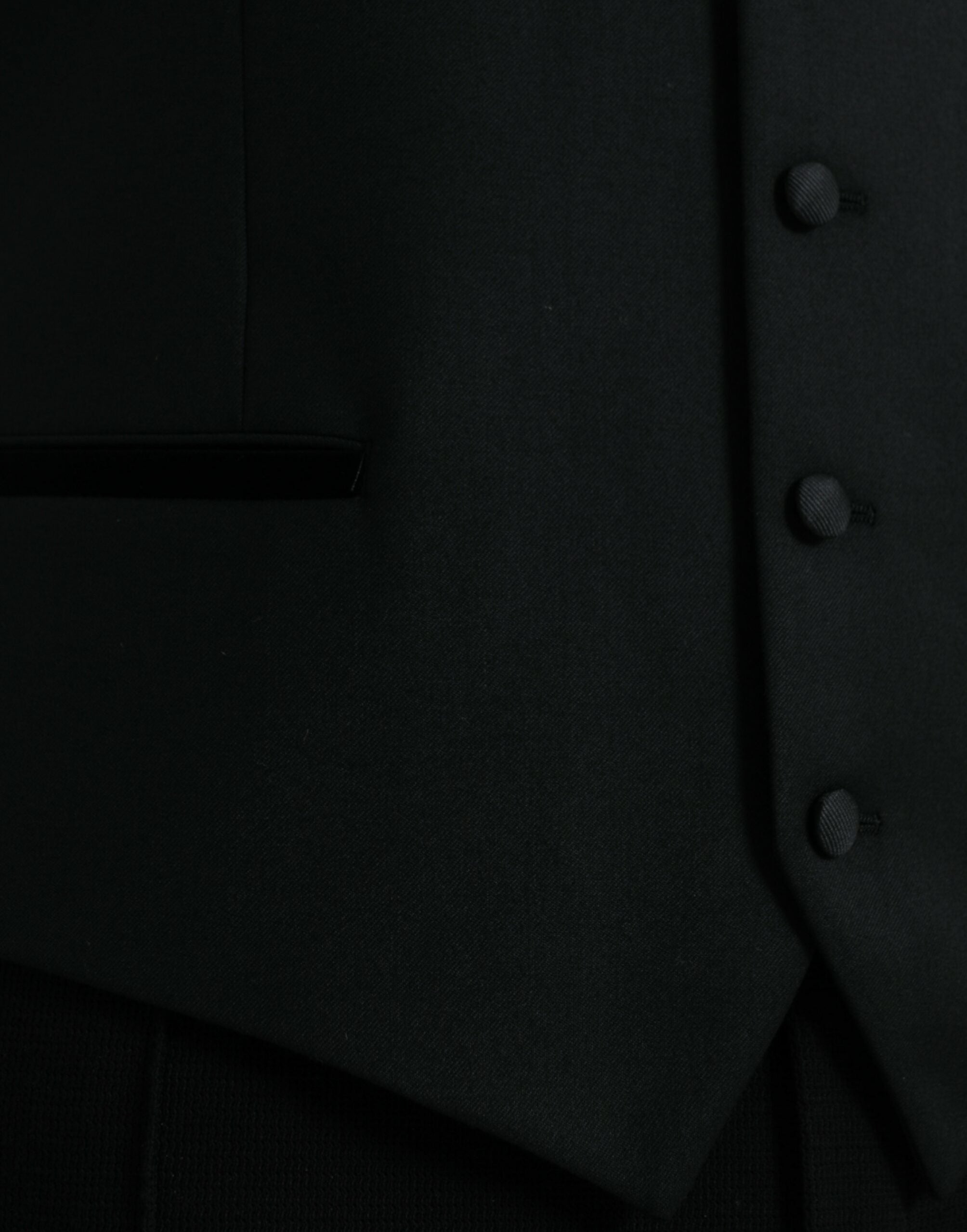 Black Silk Waistcoat Dress Formal Vest - ventzia