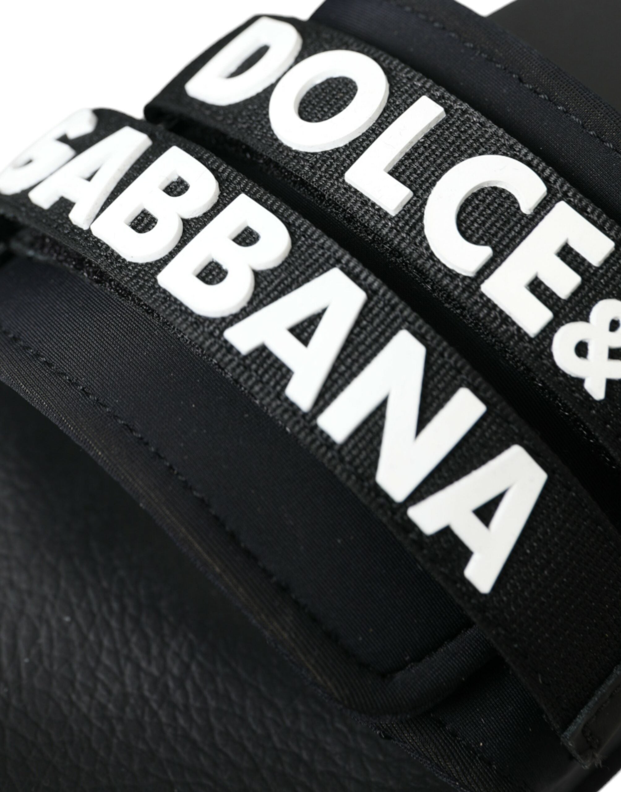 Black Neoprene Slides Flats Beachwear Shoes - ventzia