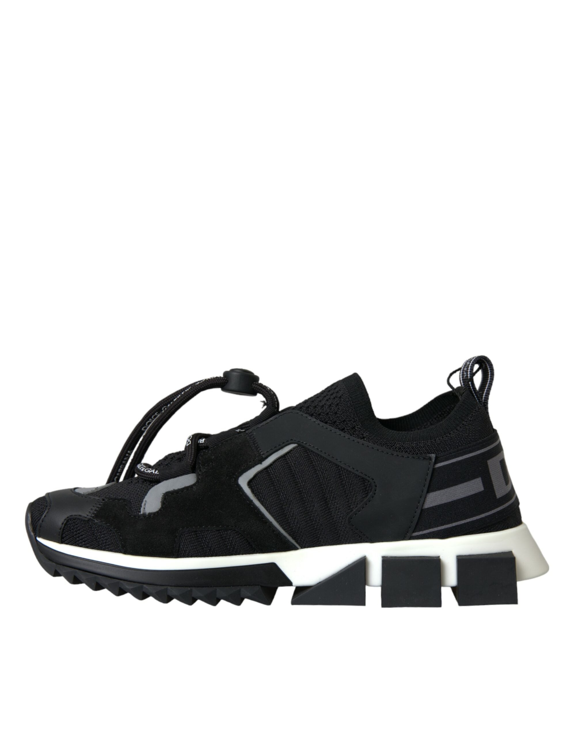 Black Mesh Sorrento Trekking Sneakers Shoes - ventzia