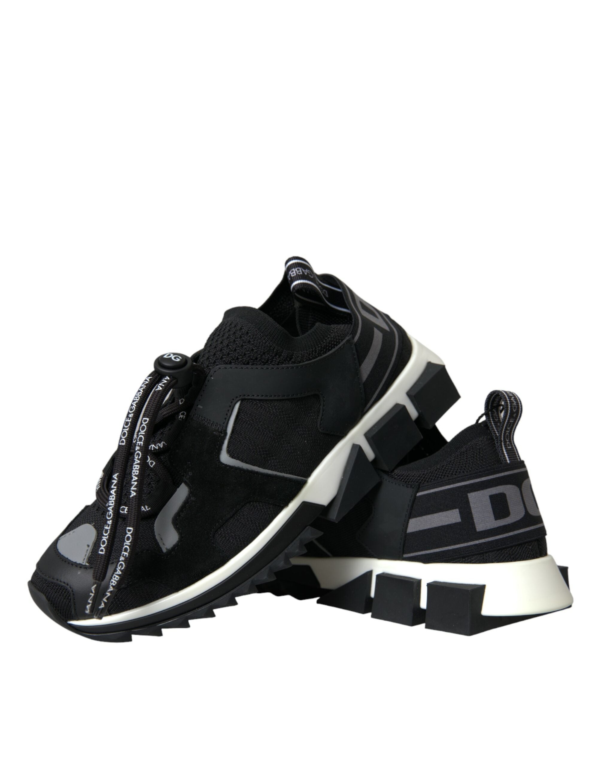 Black Mesh Sorrento Trekking Sneakers Shoes - ventzia