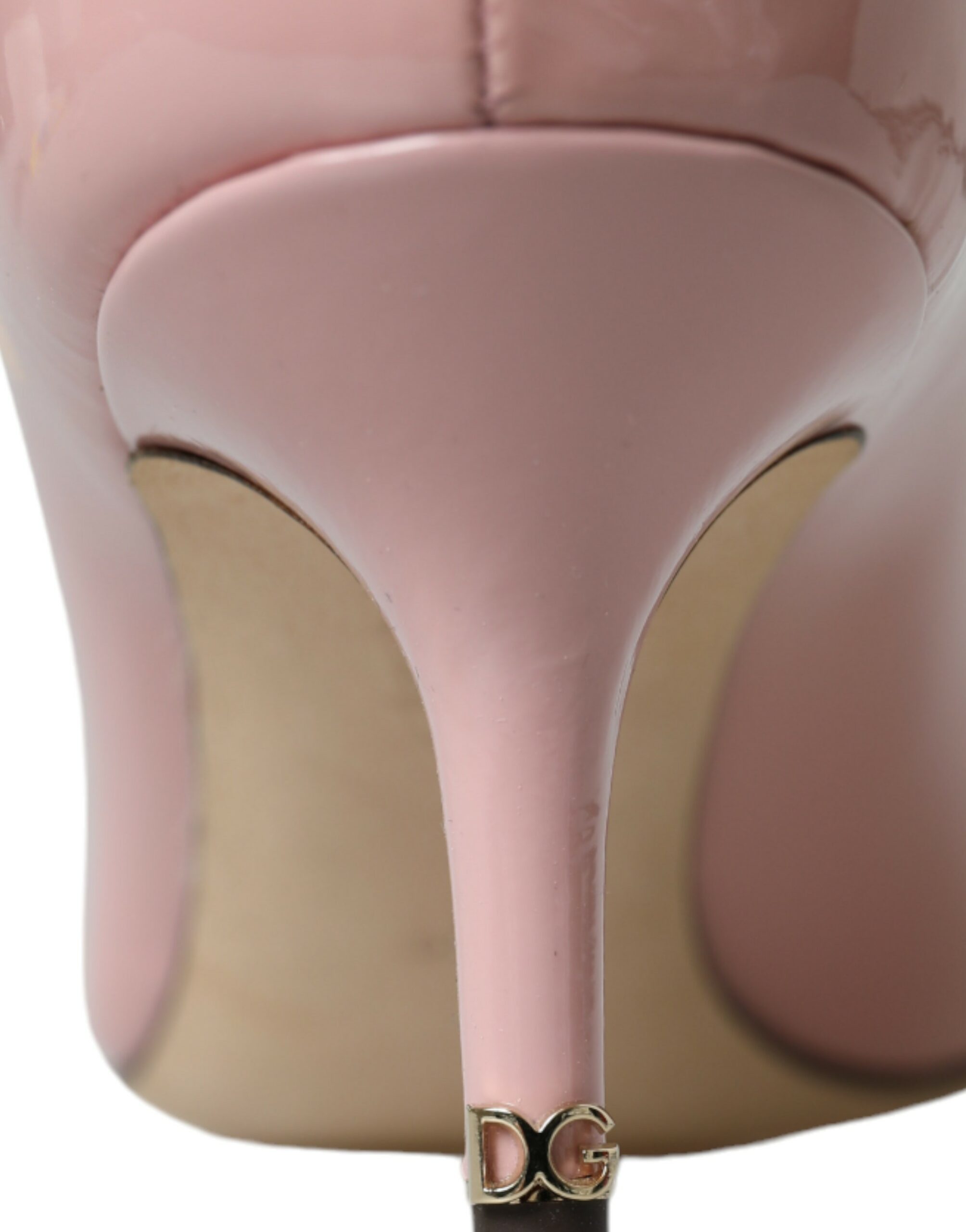 Light Pink Patent Leather Heels Pumps Shoes - ventzia