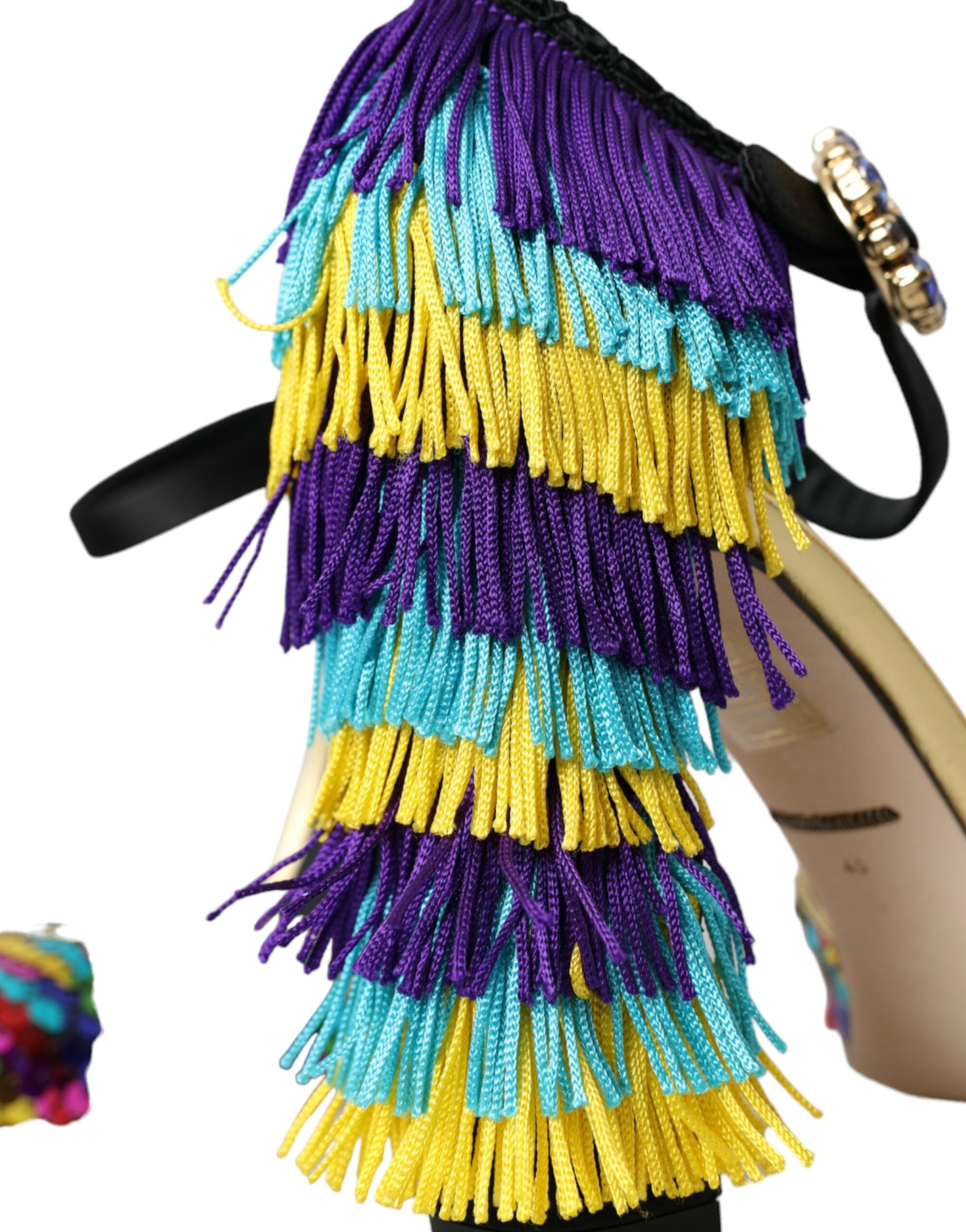 Multicolor Sequin Crystal Mary Jane Shoes - ventzia