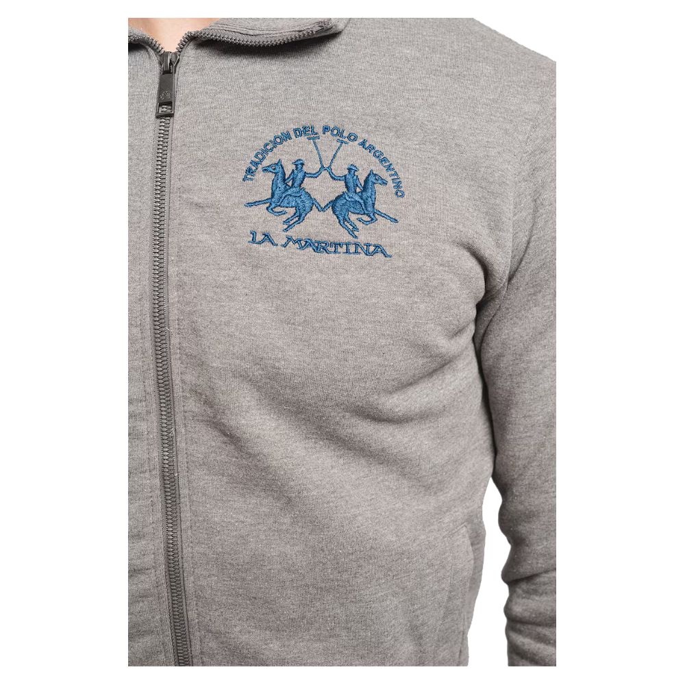 Gray Cotton Sweater - ventzia