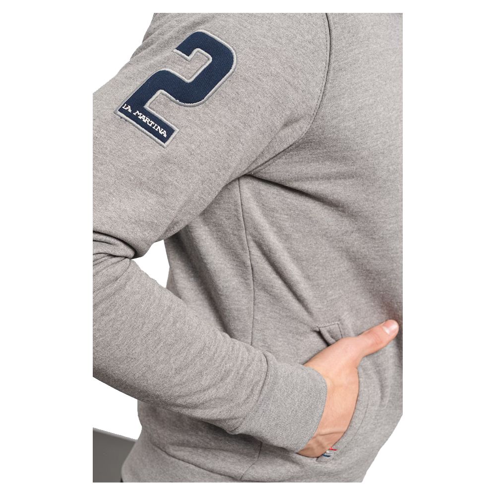 Gray Cotton Sweater - ventzia