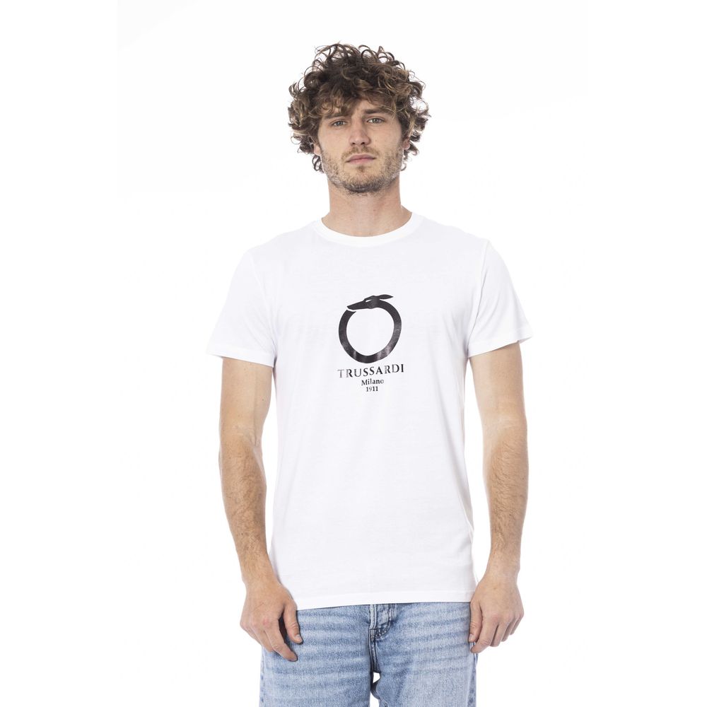 White Cotton T-Shirt - ventzia