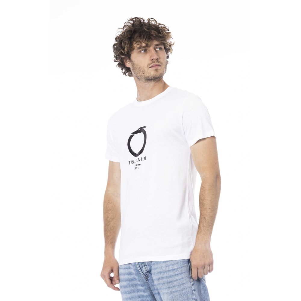 White Cotton T-Shirt - ventzia