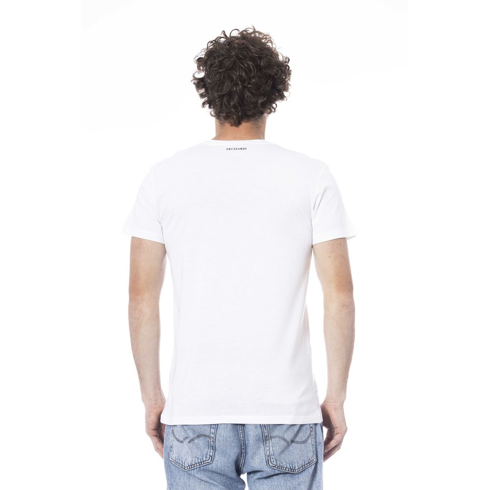 White Cotton T-Shirt - ventzia