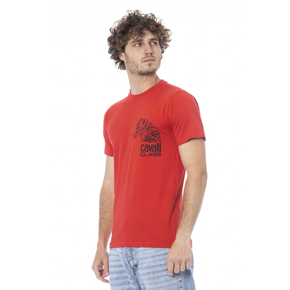Red Cotton Men T-Shirt - ventzia