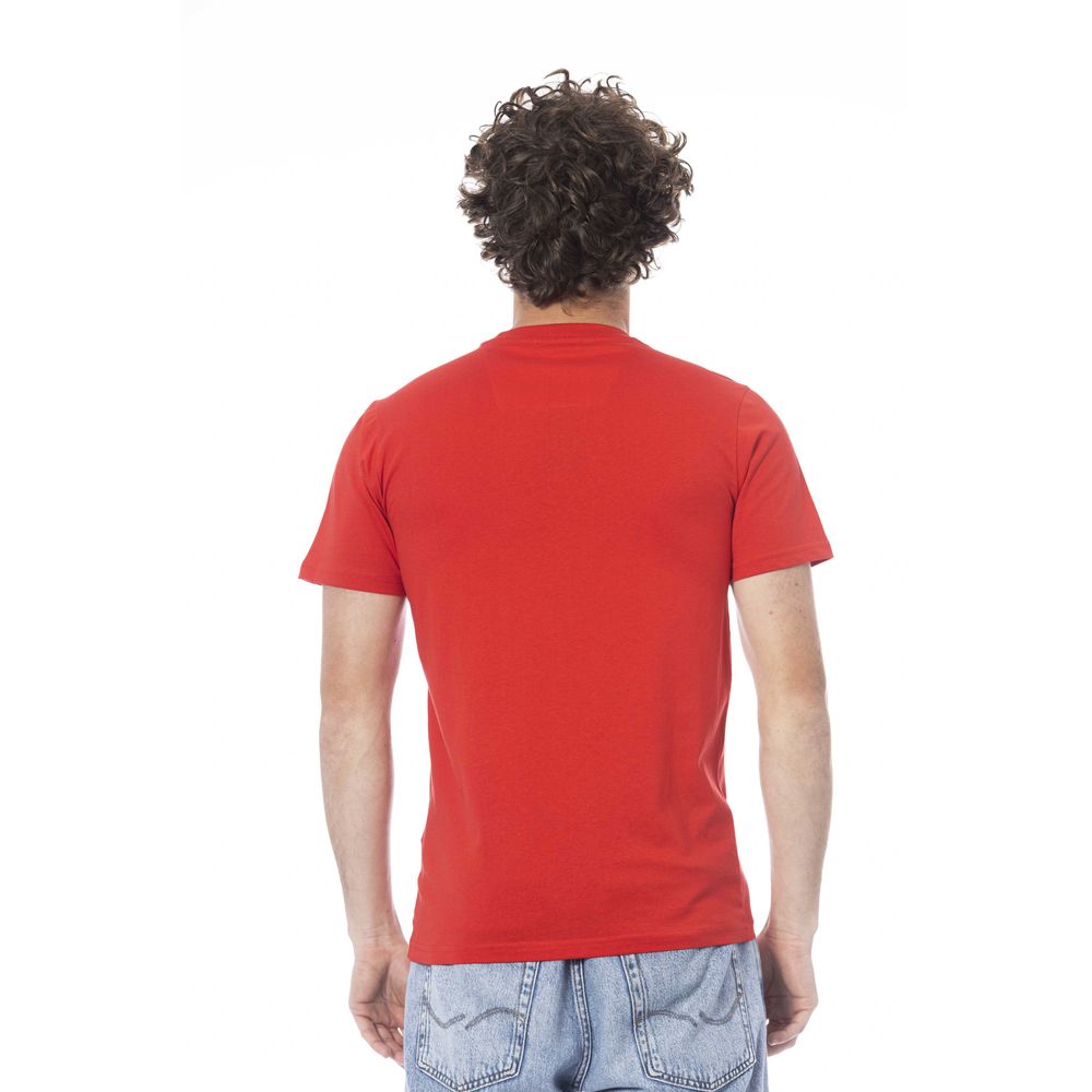 Red Cotton Men T-Shirt - ventzia