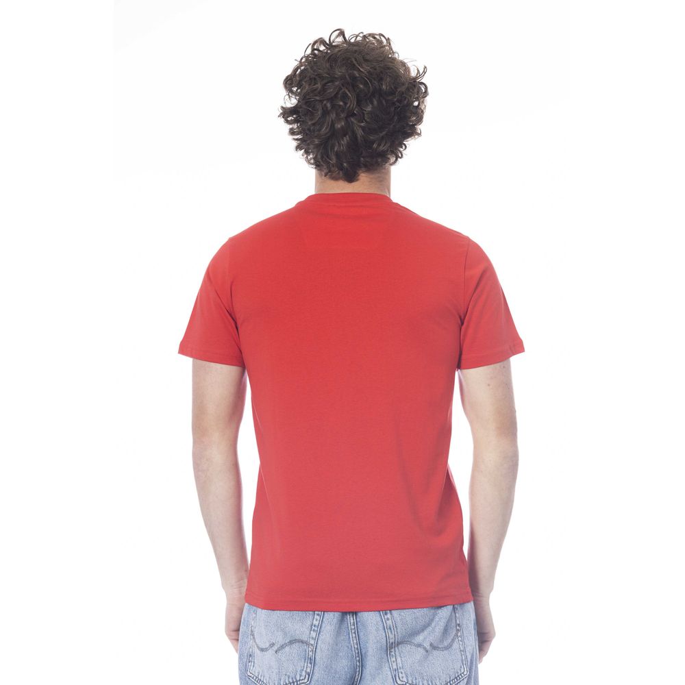 Red Cotton Men T-Shirt - ventzia