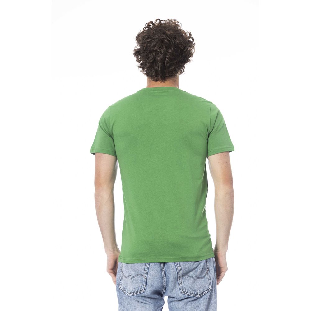 Green Cotton Men T-Shirt - ventzia