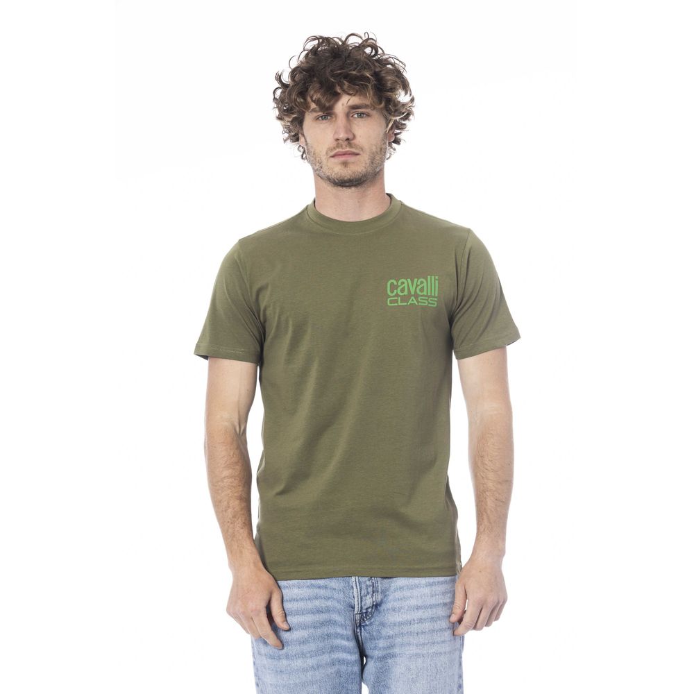 Green Cotton Men T-Shirt - ventzia