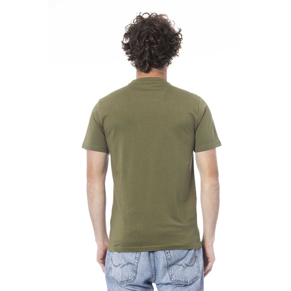 Green Cotton Men T-Shirt - ventzia