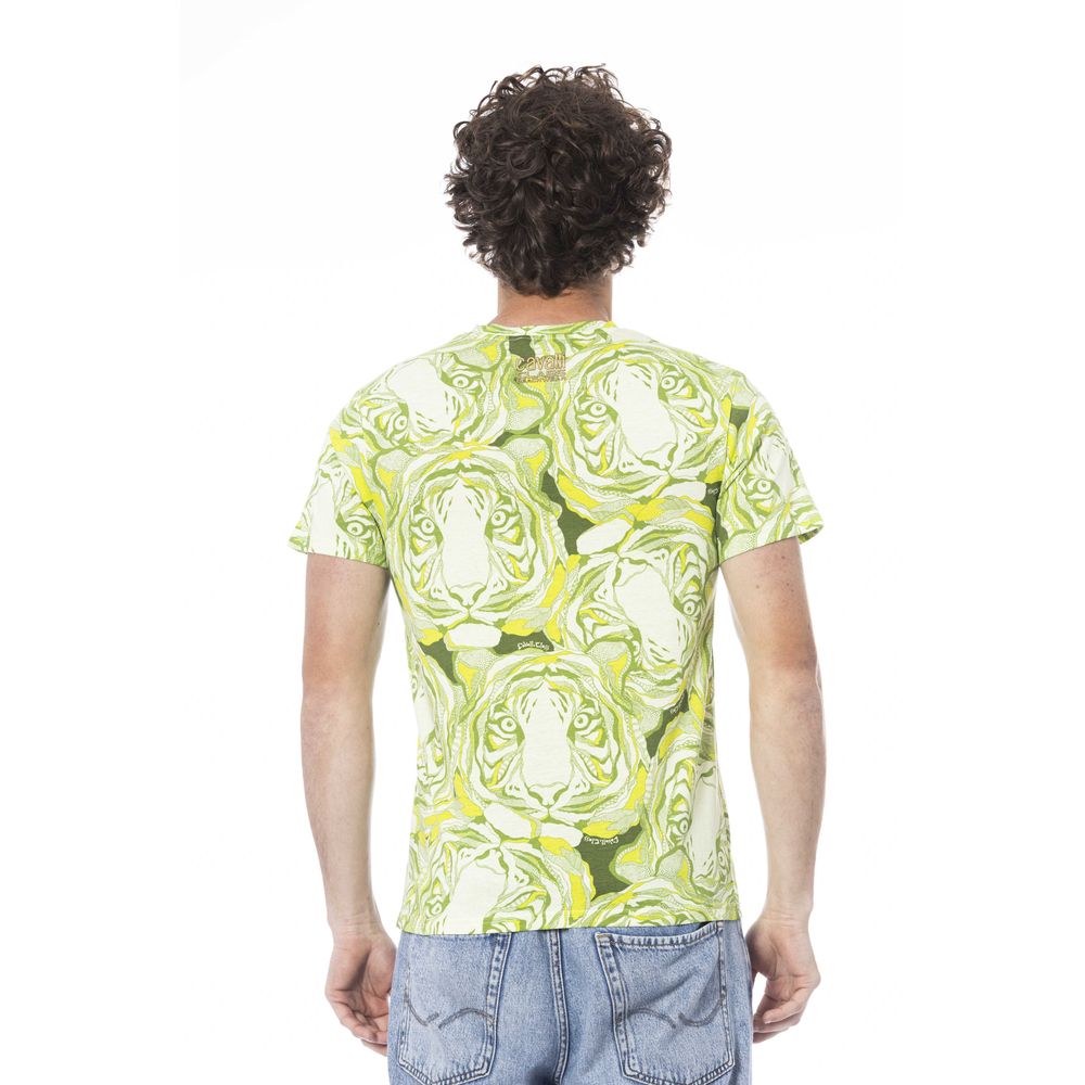 Green Cotton Men T-Shirt - ventzia