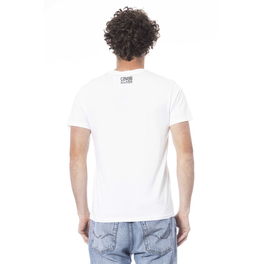 White Cotton Men T-Shirt - ventzia