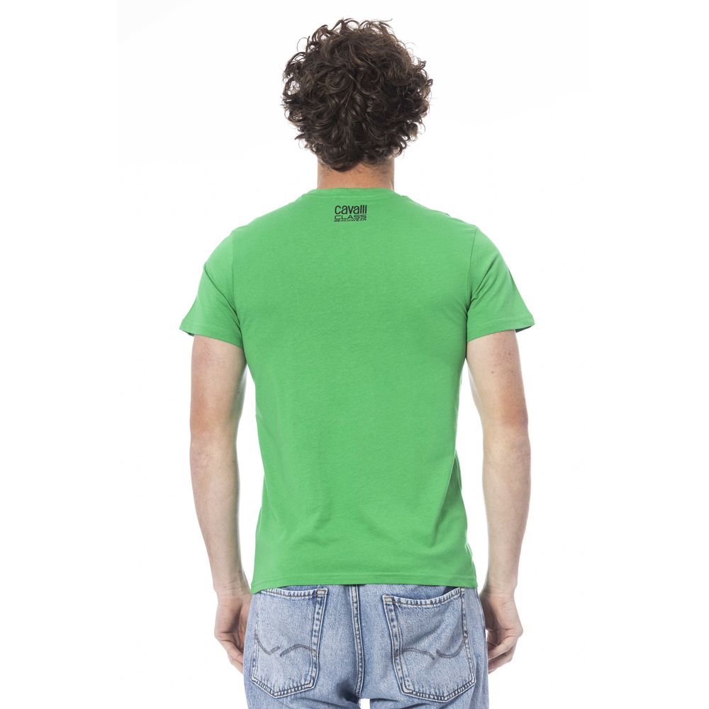 Green Cotton Men T-Shirt - ventzia