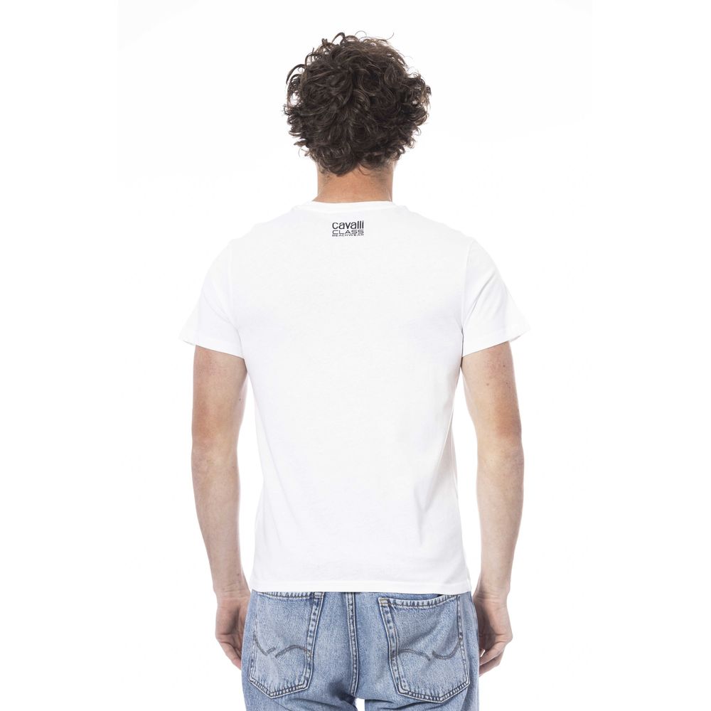 White Cotton Men T-Shirt - ventzia
