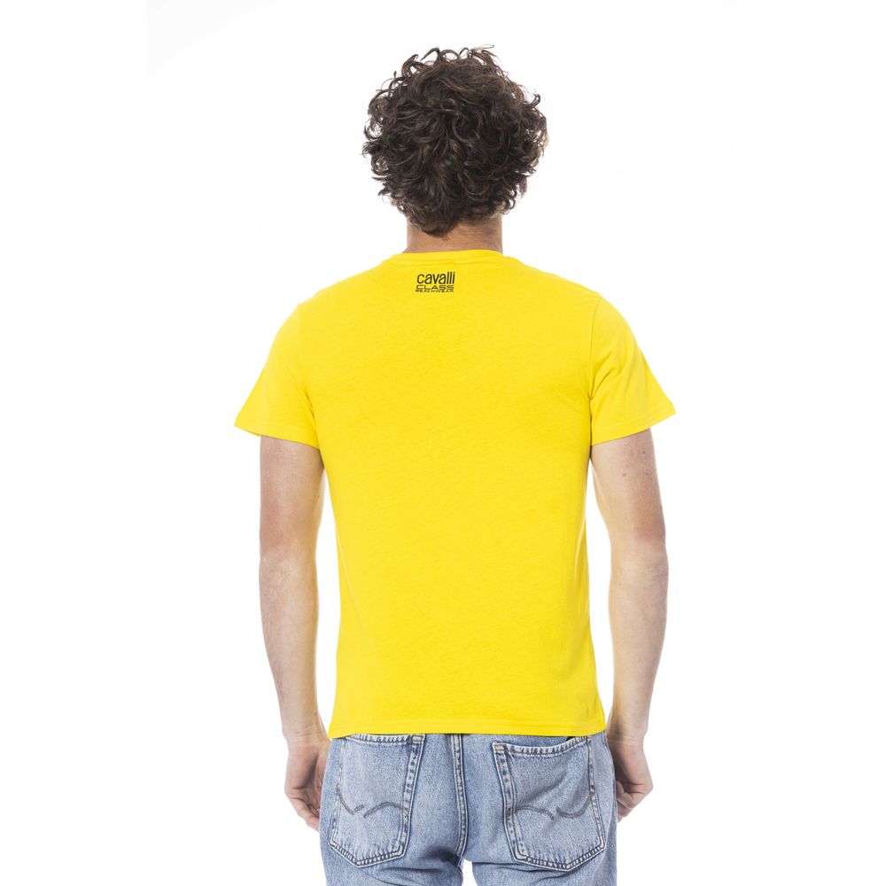 Yellow Cotton Men T-Shirt - ventzia