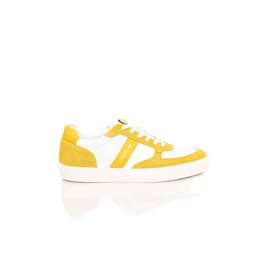 Yellow Cowhide Men Sneaker - ventzia
