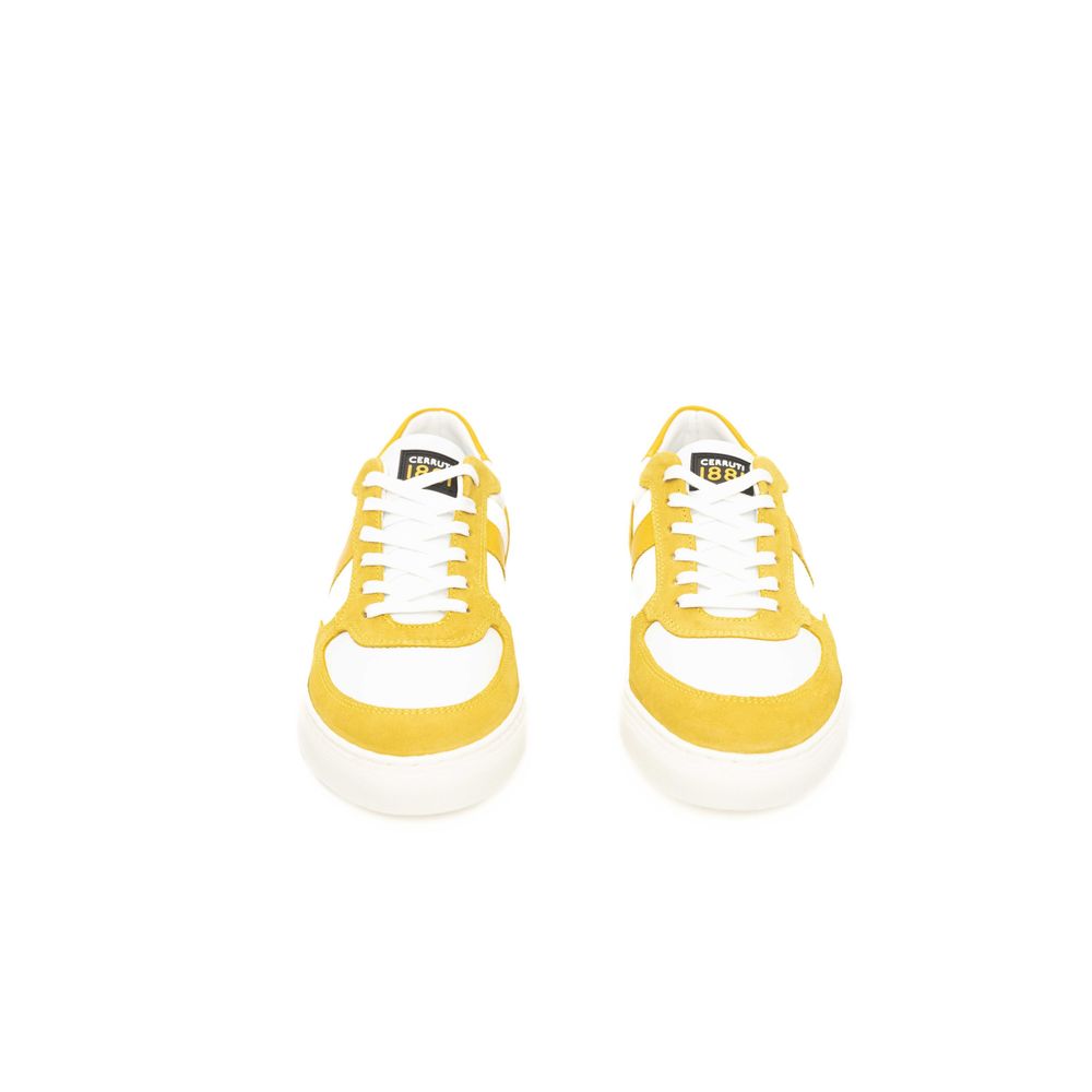 Yellow Cowhide Men Sneaker - ventzia