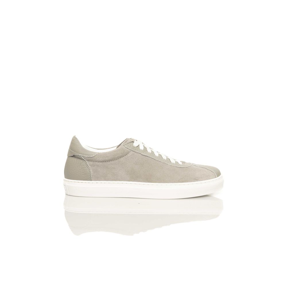 Gray Cowhide Men Sneaker - ventzia