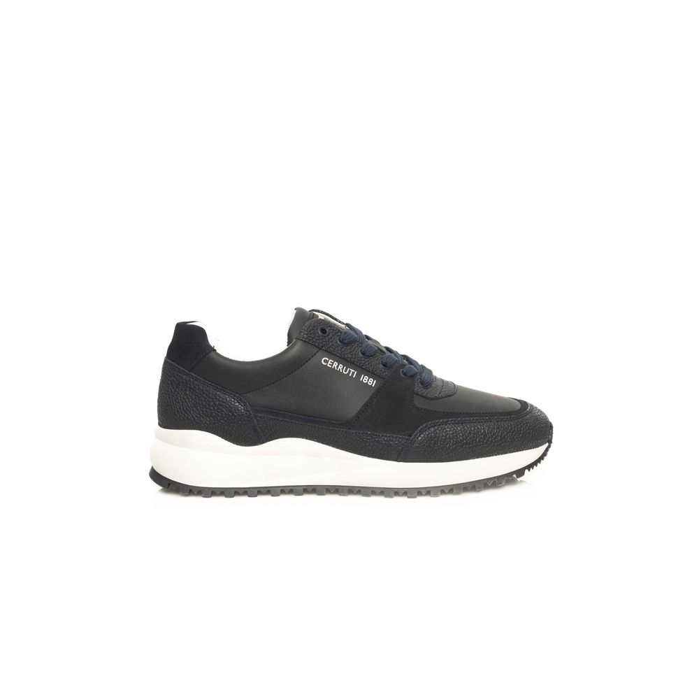 Blue Cowhide Men Sneaker - ventzia