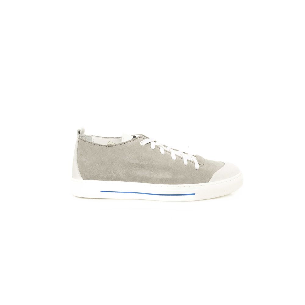 Gray Cowhide Men Sneaker - ventzia