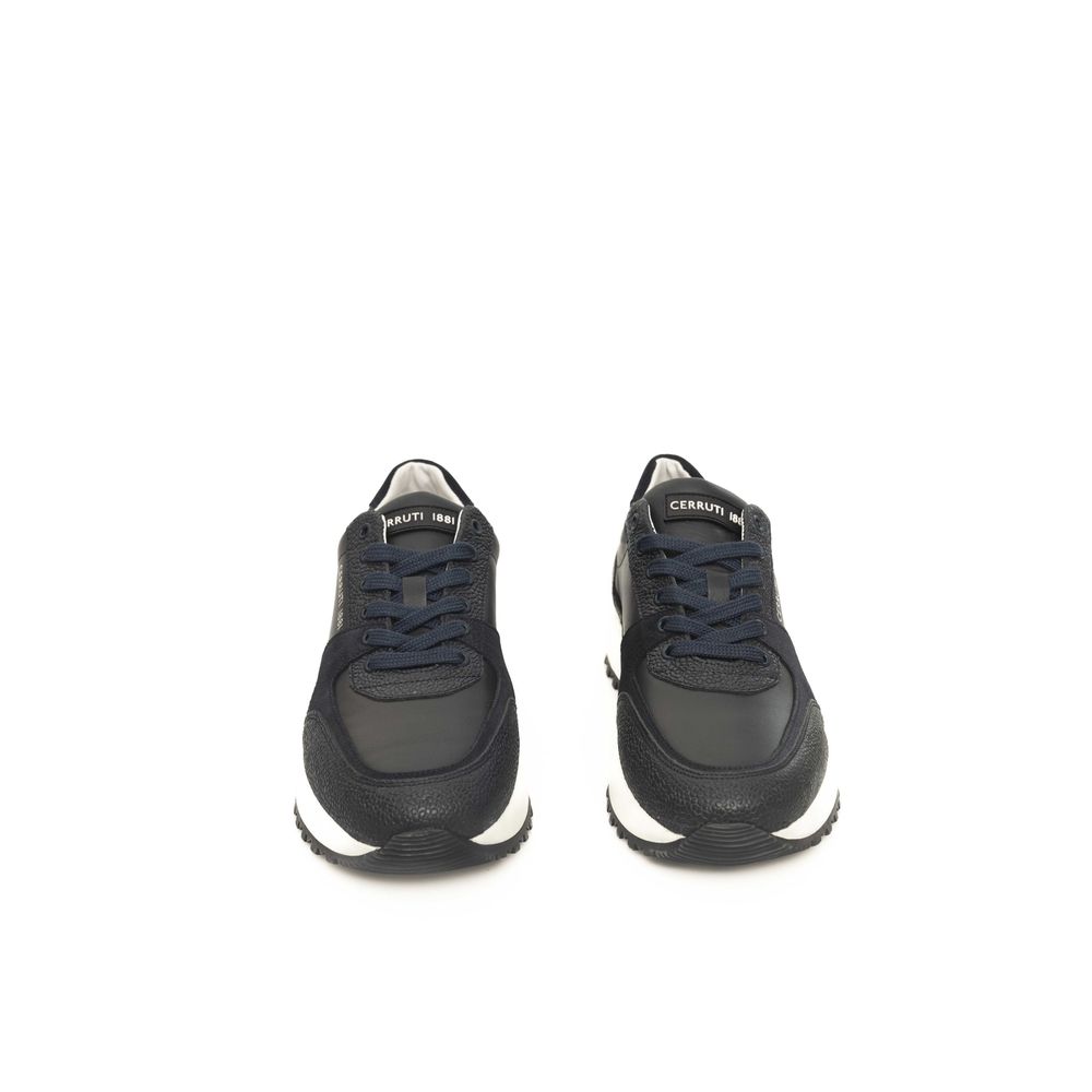 Blue Cowhide Men Sneaker - ventzia