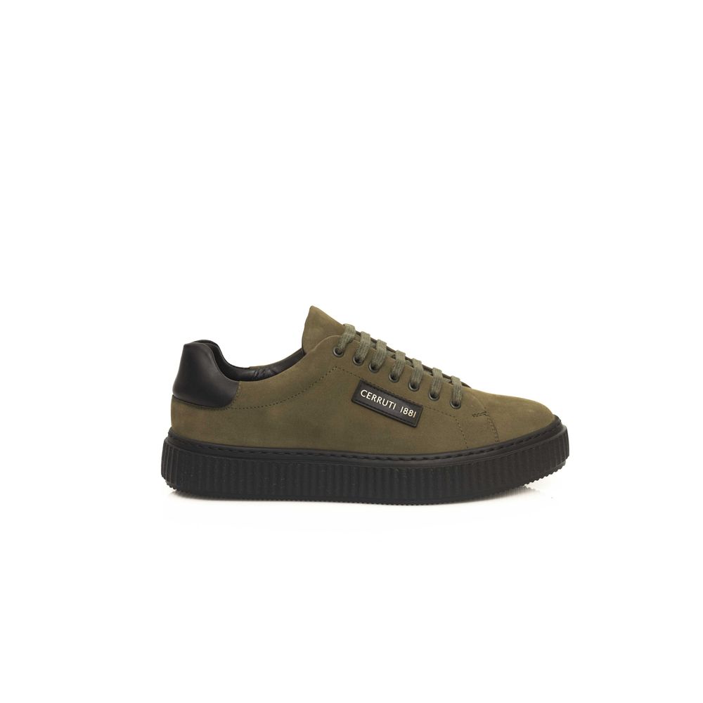 Green Cowhide Men Sneaker - ventzia