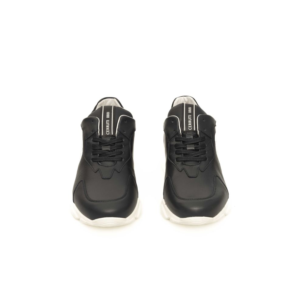 Blue Leather Men Sneaker - ventzia