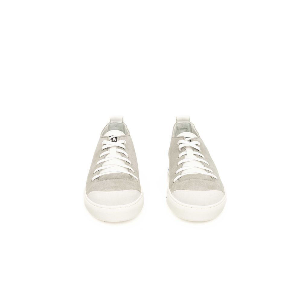 Gray Cowhide Men Sneaker - ventzia