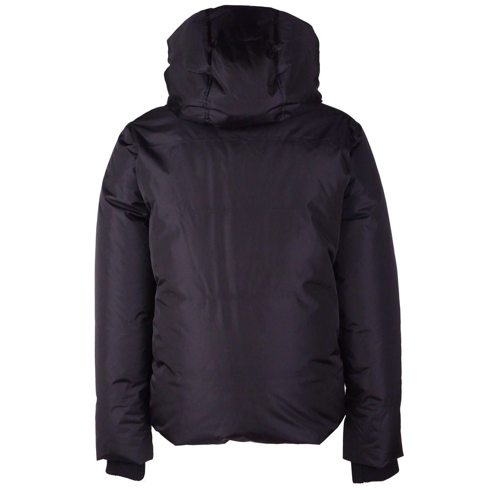 Black Nylon Men Jacket - ventzia