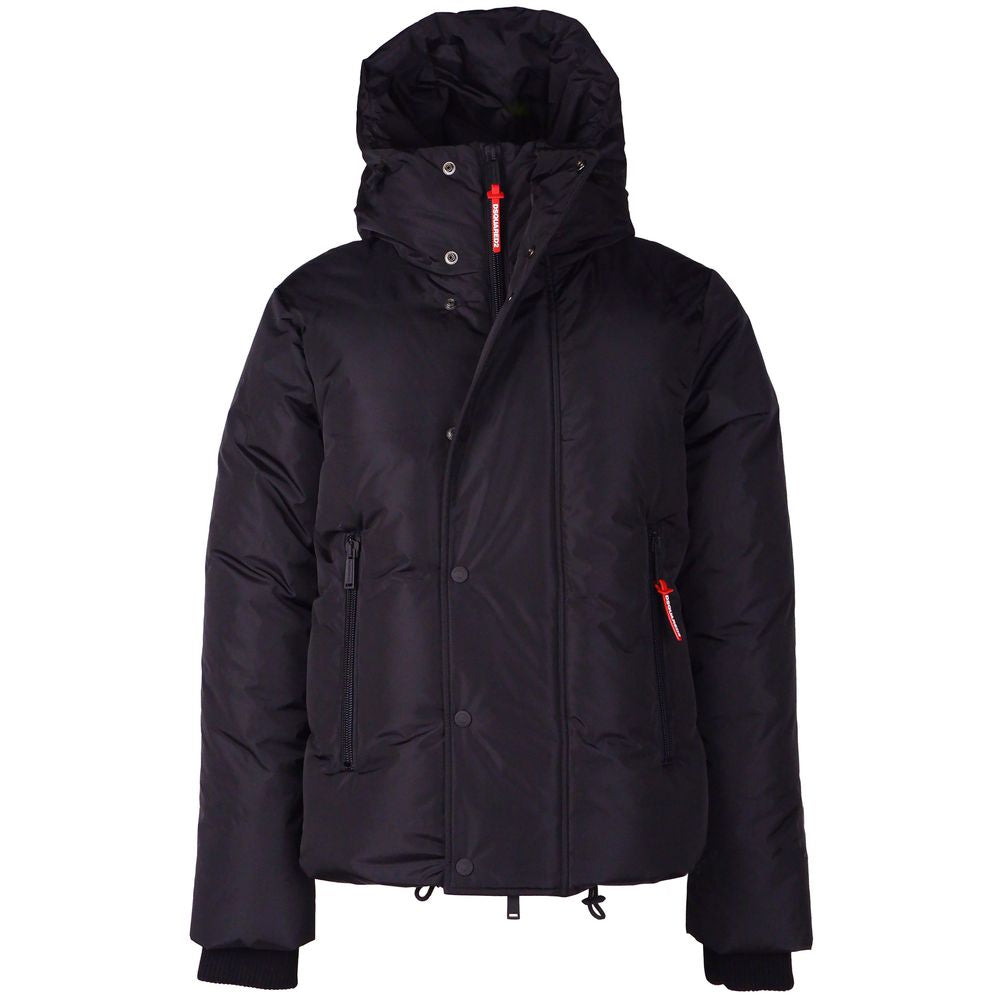 Black Nylon Men Jacket - ventzia
