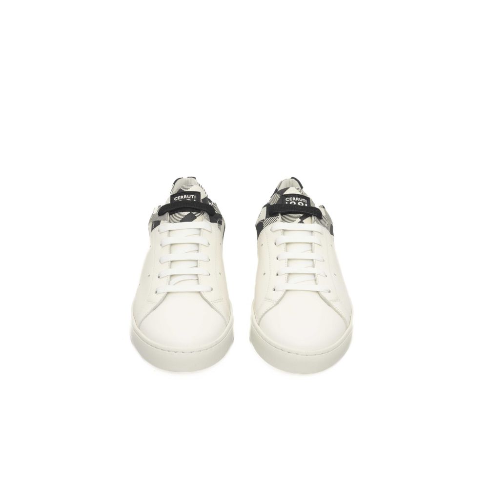 White Calfskin Men Sneaker - ventzia