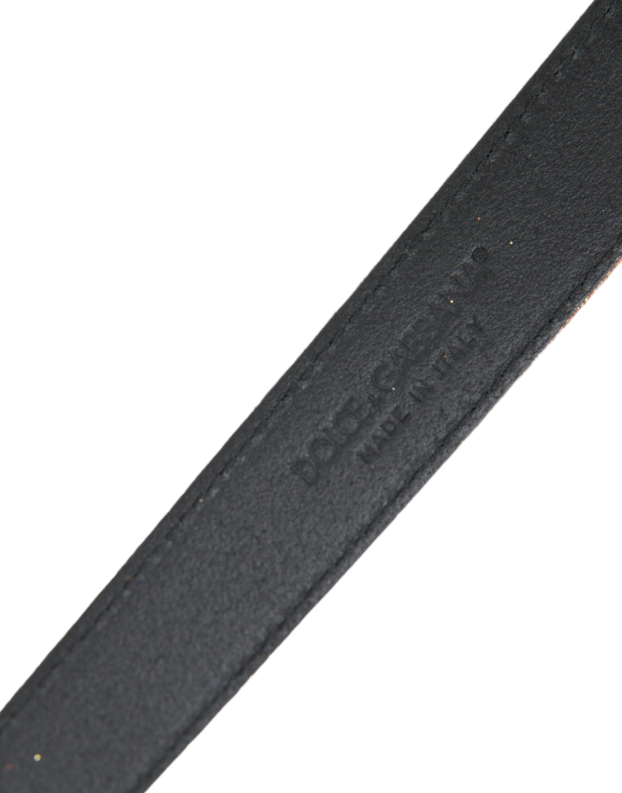 Gold Glitter Leather Silver Metal Buckle Belt - ventzia