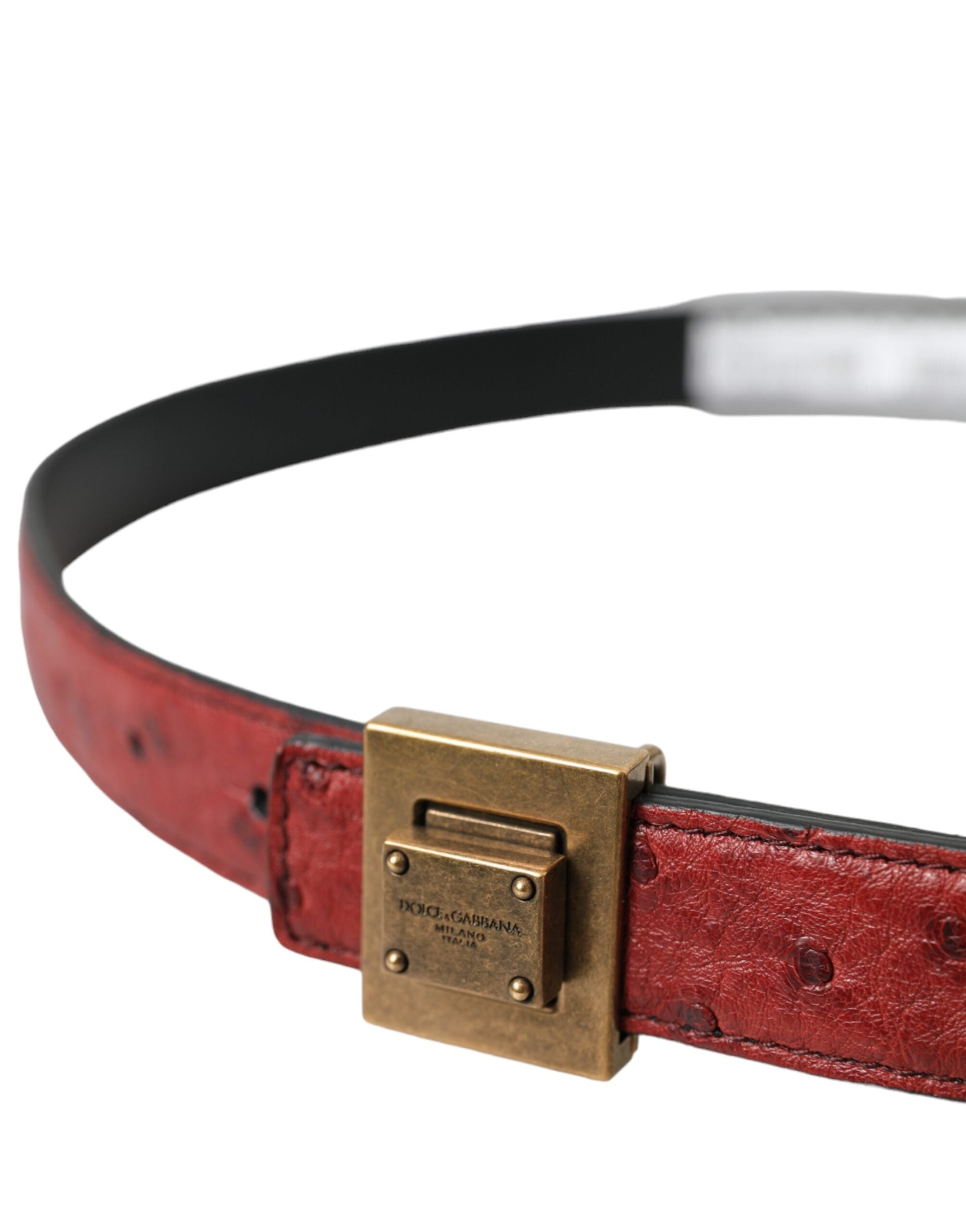 Brown Leather Square Metal Buckle Belt - ventzia