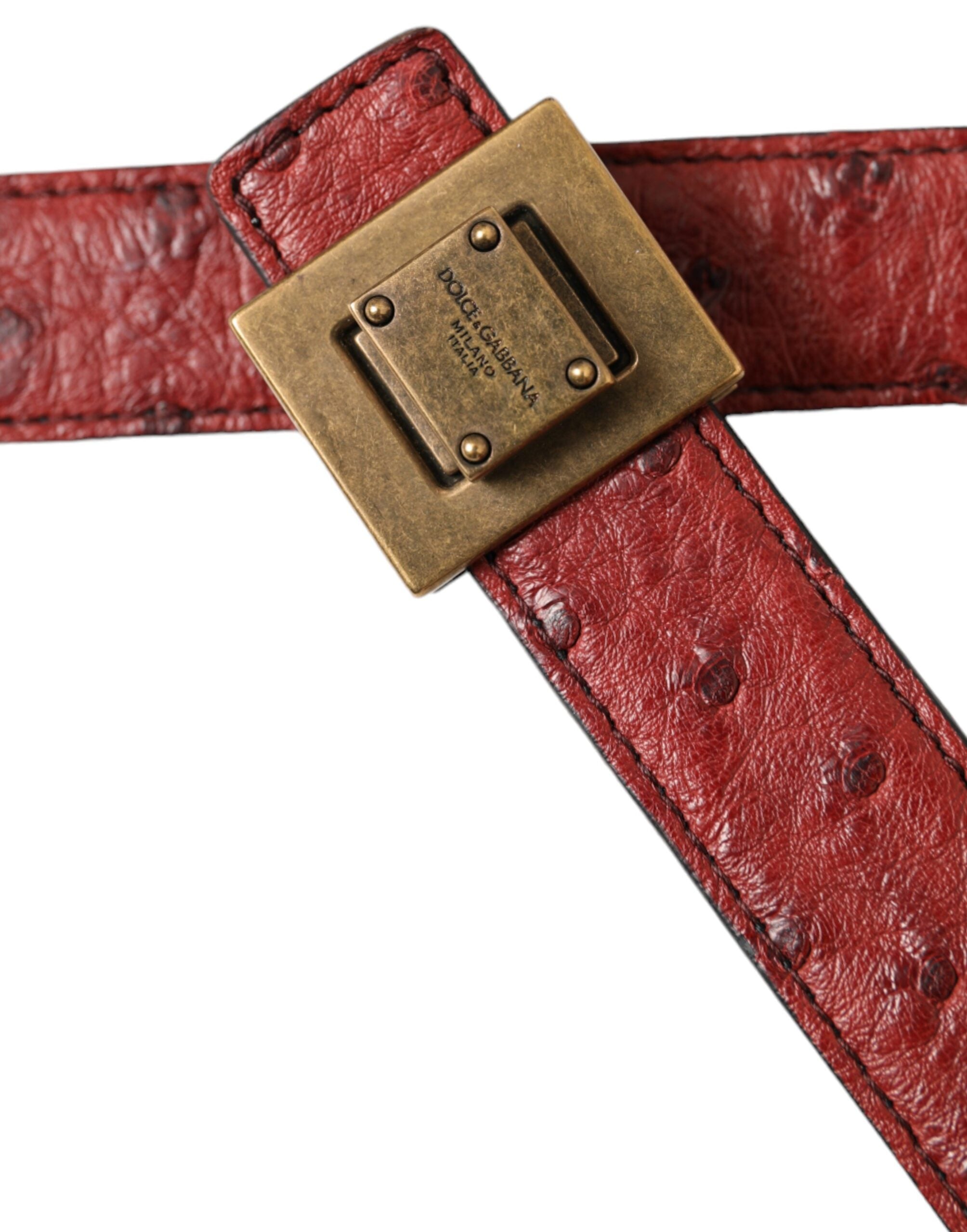 Brown Leather Square Metal Buckle Belt - ventzia