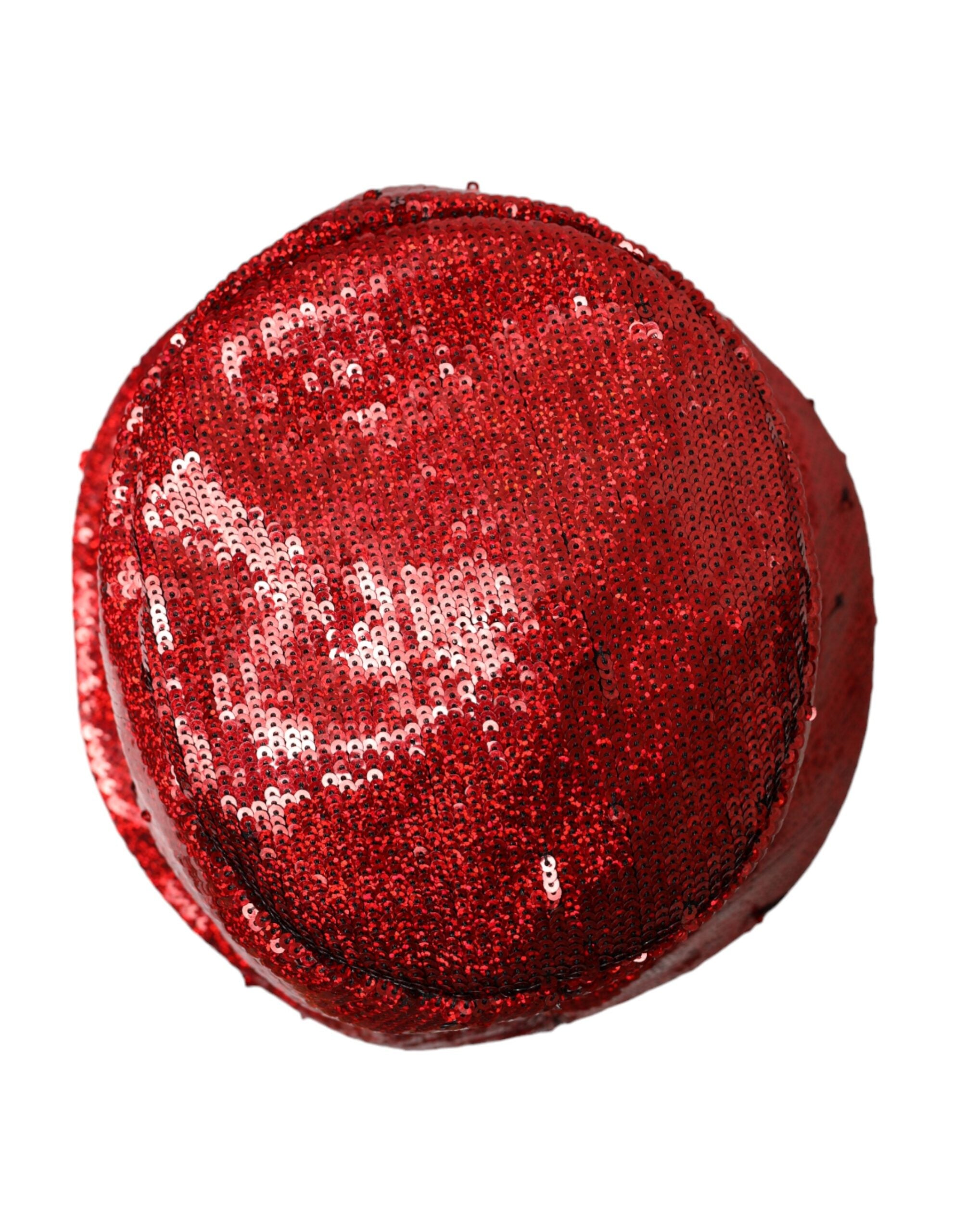 Red Sequined Nylon Bucket Hat Men - ventzia