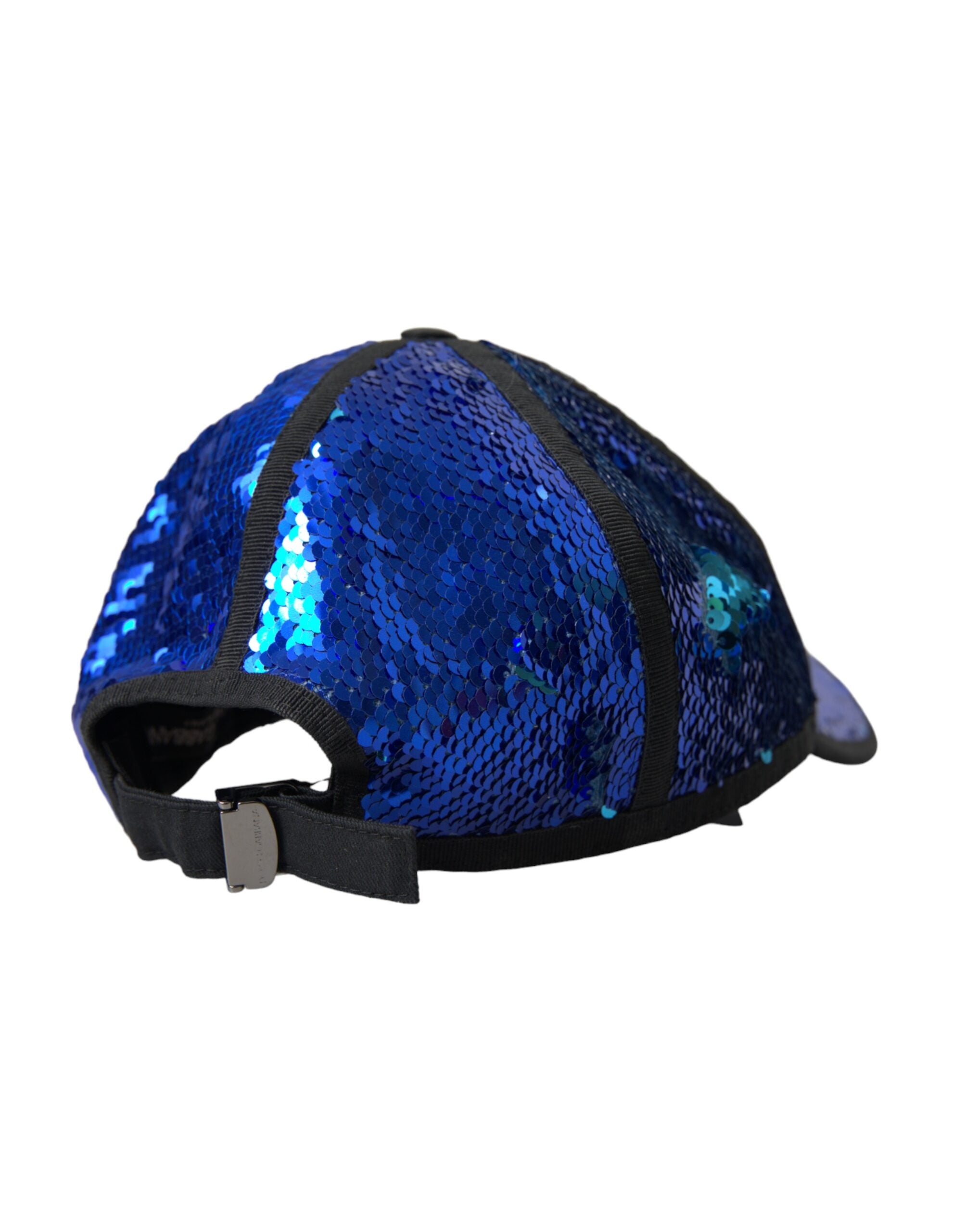 Royal Blue Sequin Baseball Hat Men - ventzia