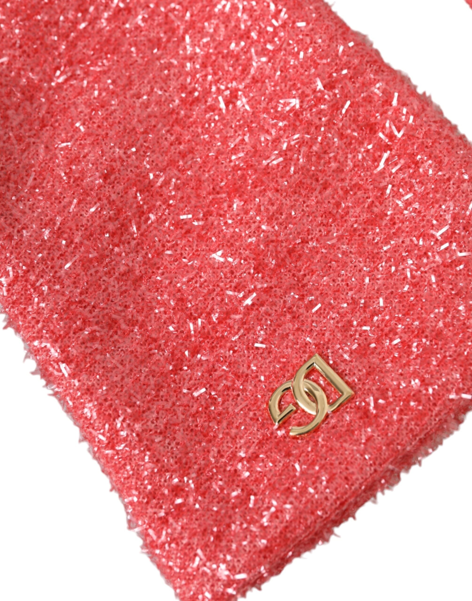 Pink Lurex Fantasia Mid Arm Length Gloves - ventzia