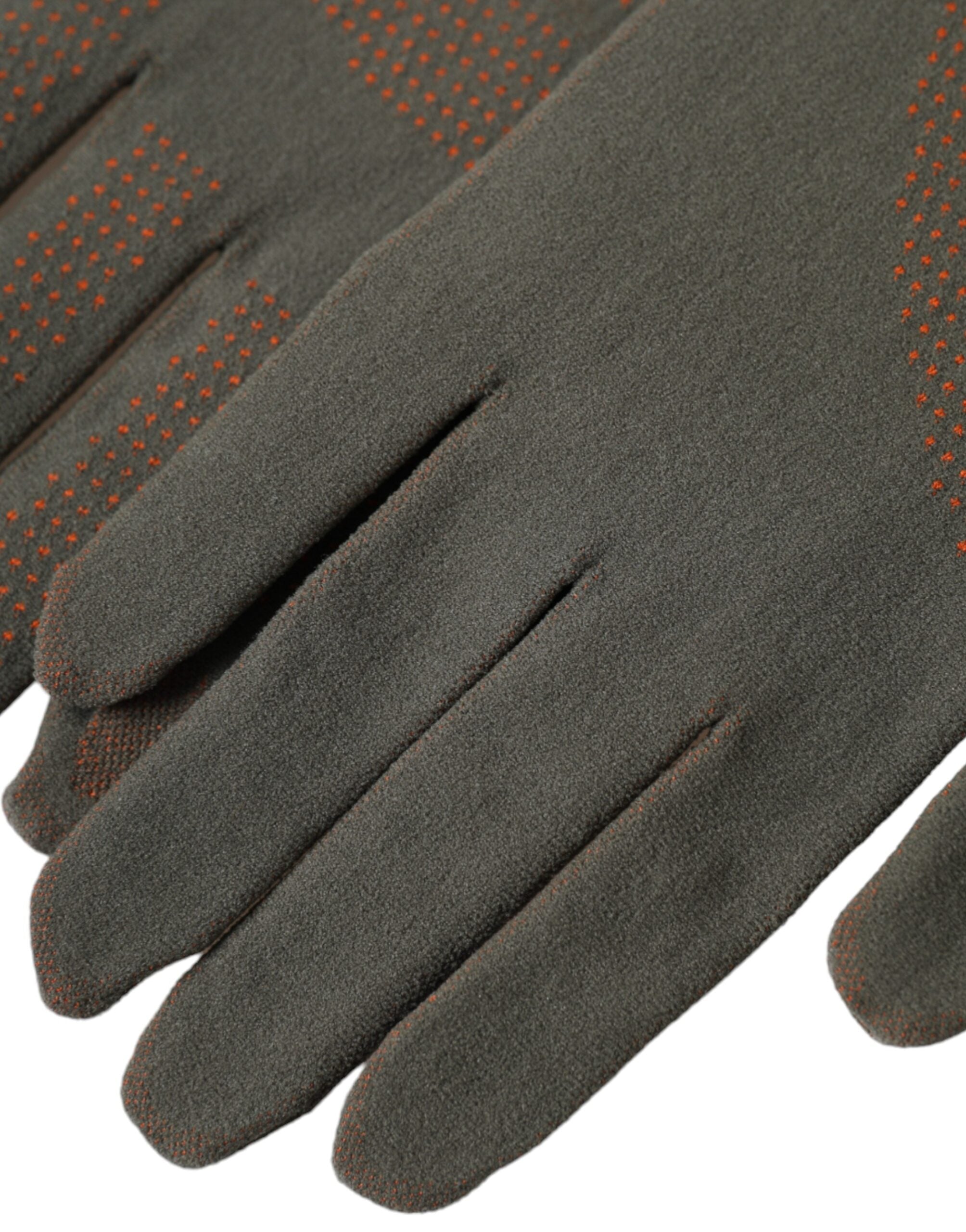 Brown Cotton Stretch Wrist Length Gloves - ventzia