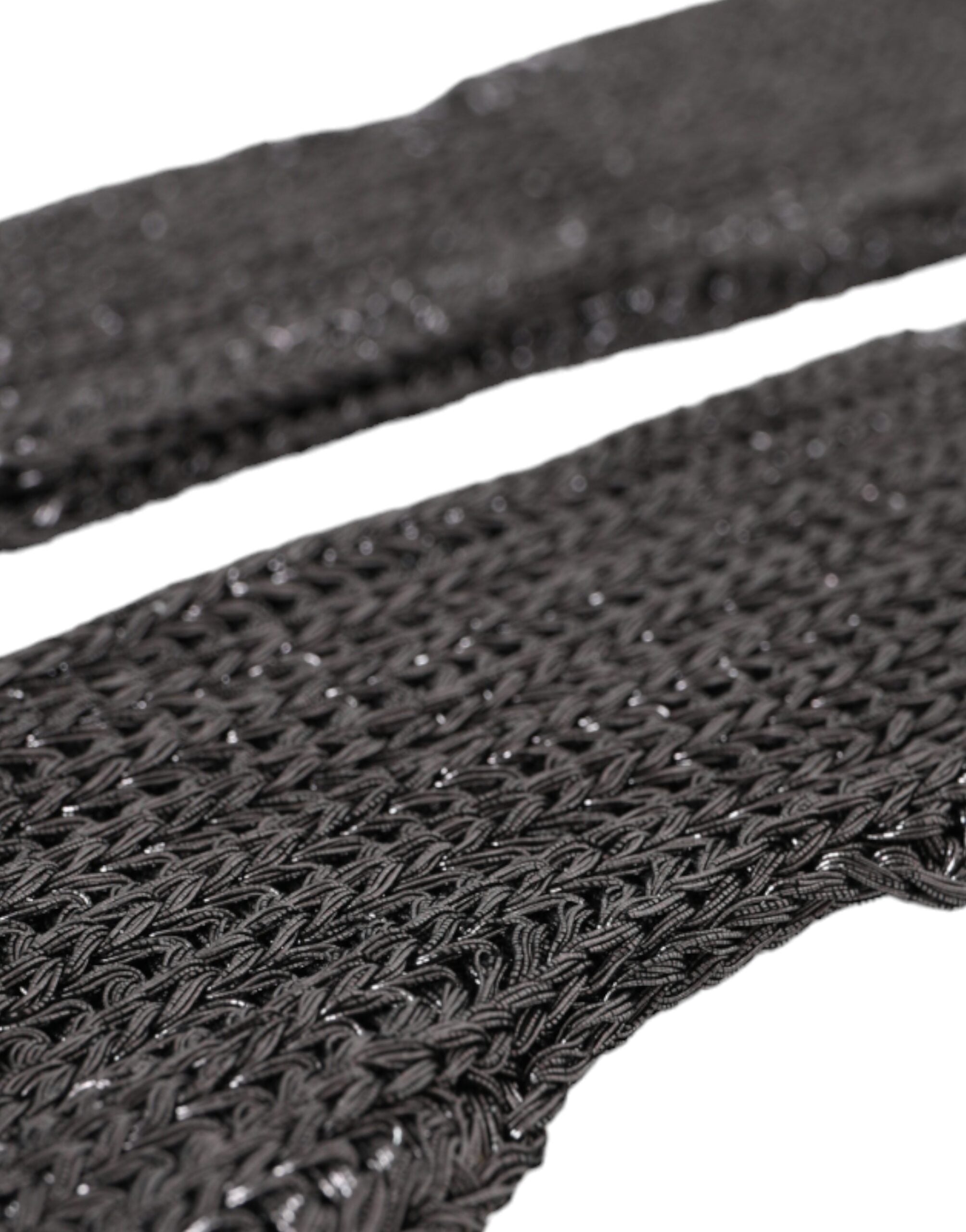 Gray Viscose Knitted Finger Less Gloves - ventzia