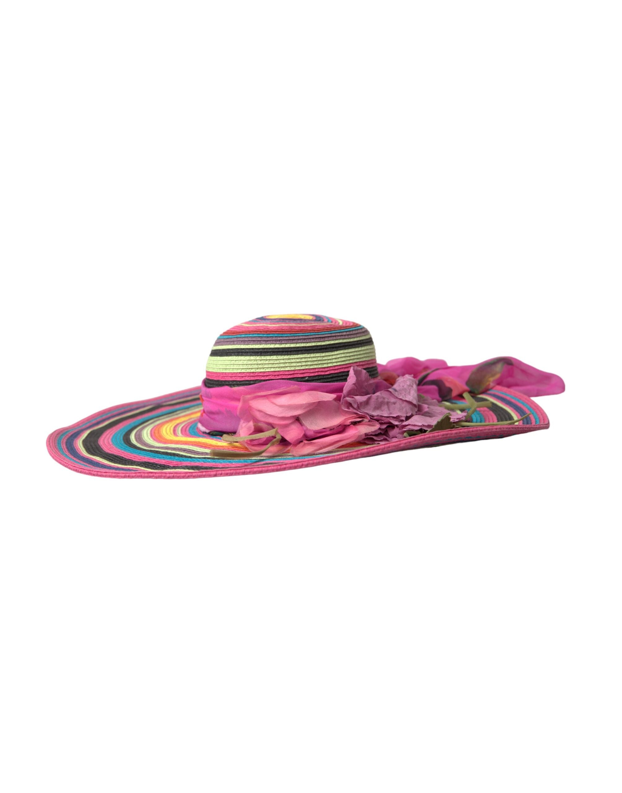 Multicolor Fantasy Wide Brim Floppy Hat - ventzia