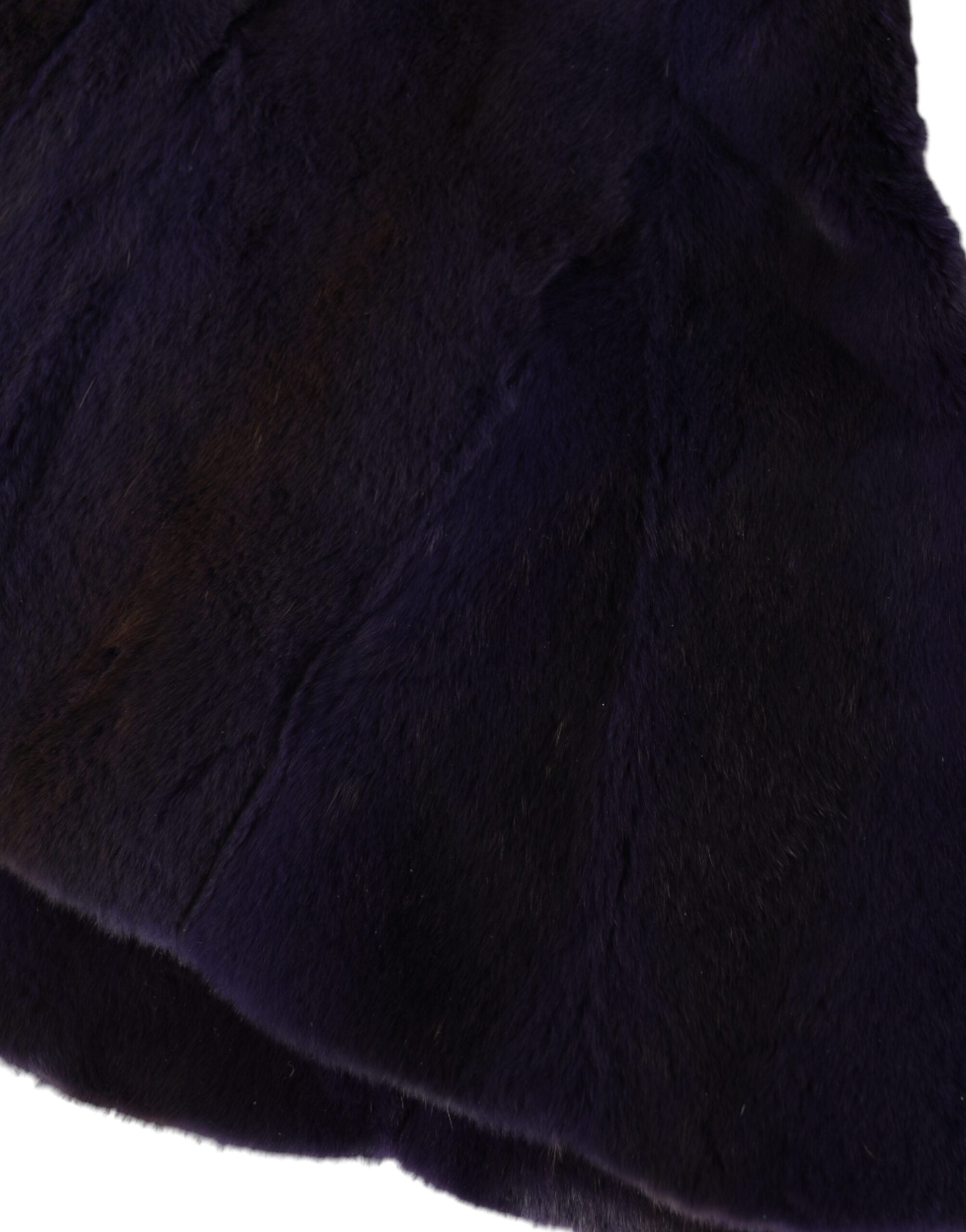 Black Weasel Fur Whole Head Wrap Hat - ventzia